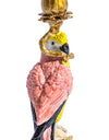 Pink Parrot Candlestick