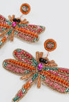 Beaded Dragonfly Earrings