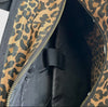 Leopard Print Backpack - Dark Brown