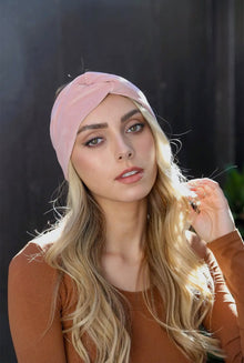  Twisted Velvet Headband - Dusk Pink