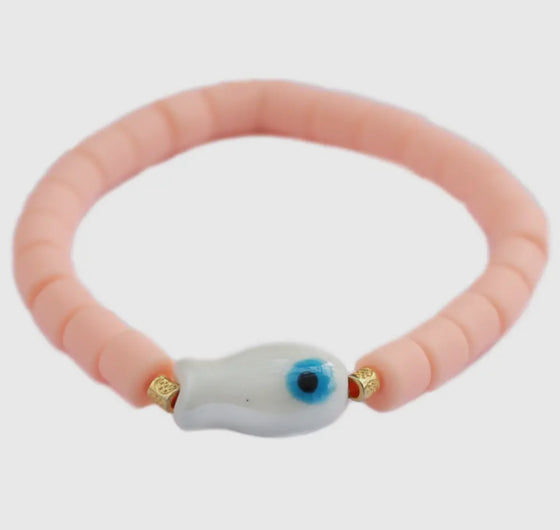 Bracelet Colorful Fish Peach