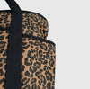 Leopard Print Backpack - Dark Brown