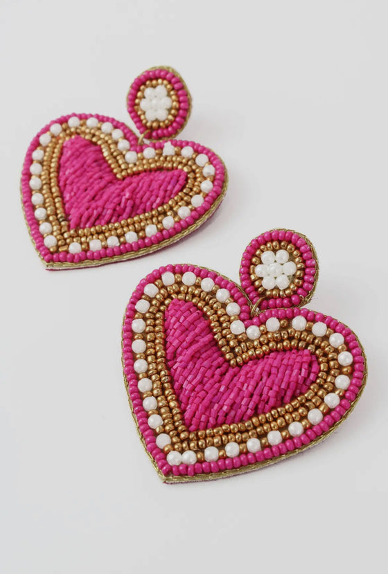 Pink Love Earrings