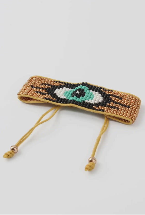 Beaded Evil Eye Bracelet