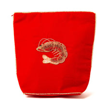  Velvet Prawn Make Up Bag