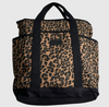 Leopard Print Backpack - Dark Brown