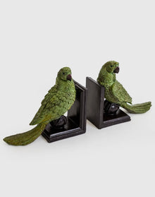  Green Parrot Bookends