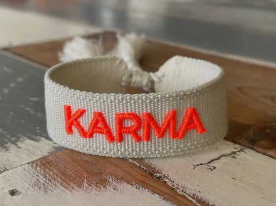 Orange Karma Bracelet