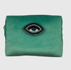 Recycled Makeup Bag With An Eye Brooch